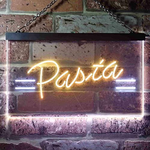 Italian Food Pasta Dual LED Neon Light Sign